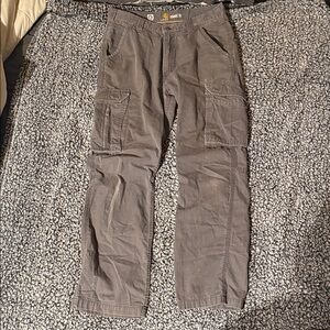 Men's Gray “Carhartt” Relaxed Fit Cargo Pants